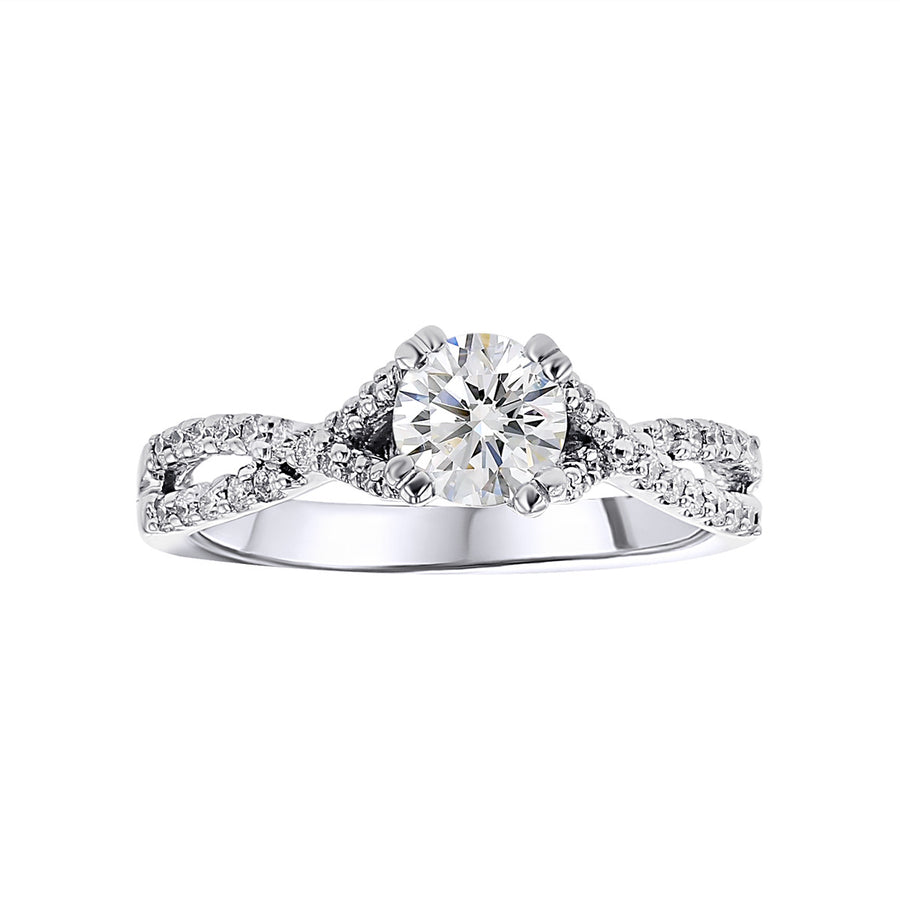 Gottlieb 14K White Gold Diamond Engagement Ring