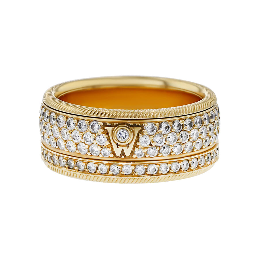 Wellendorff 18K Yellow Gold Diamond Sugar Kiss Ring