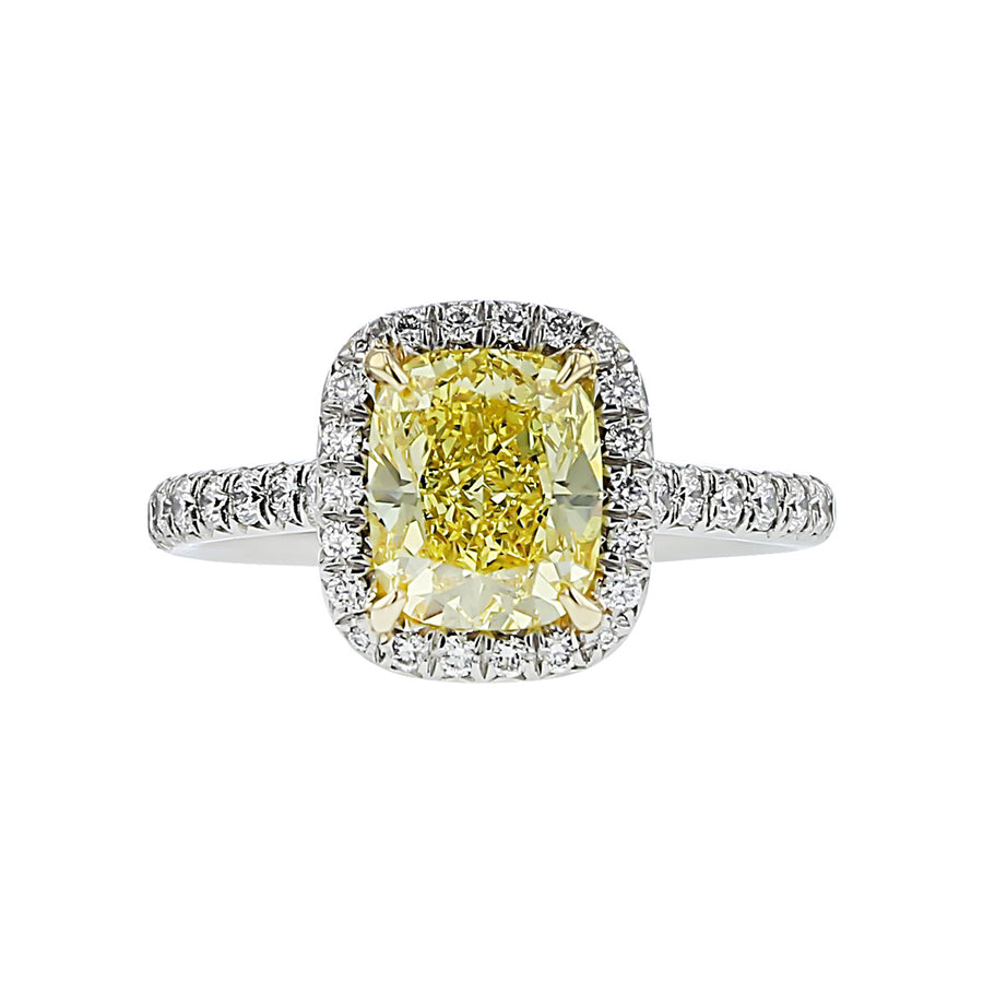 Tiffany Fancy Vivid Yellow Diamond Engagement Ring