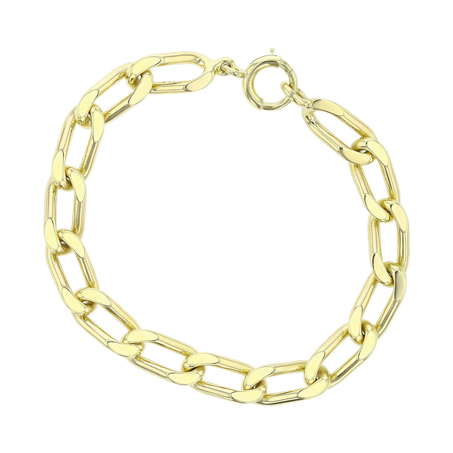 14K Yellow Gold Curb Link Bracelet