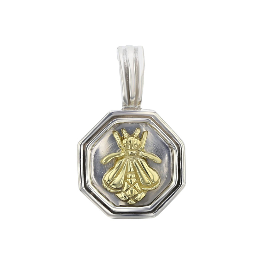 Slane Sterling Silver and 18K Yellow Gold Bee Pendant