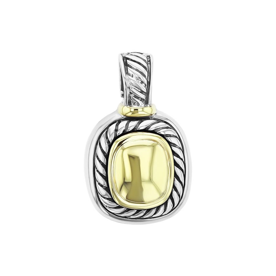 David Yurman Albion Sterling Silver 14k Gold Pendant