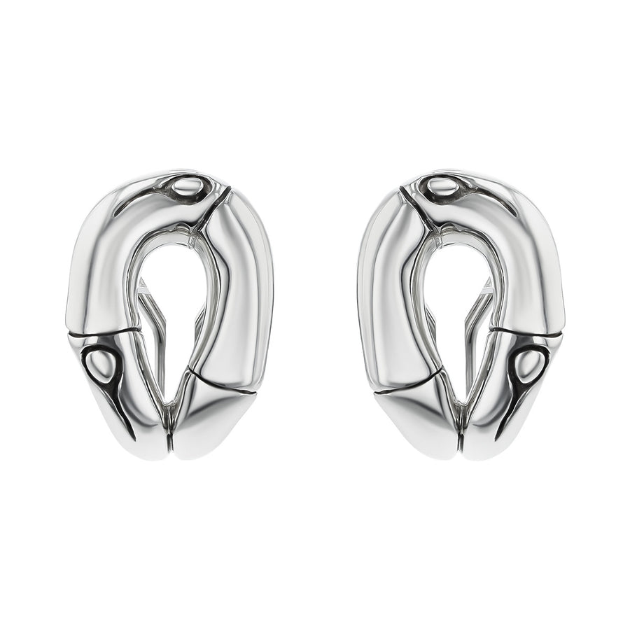 John Hardy Sterling Silver Bamboo Button Earrings