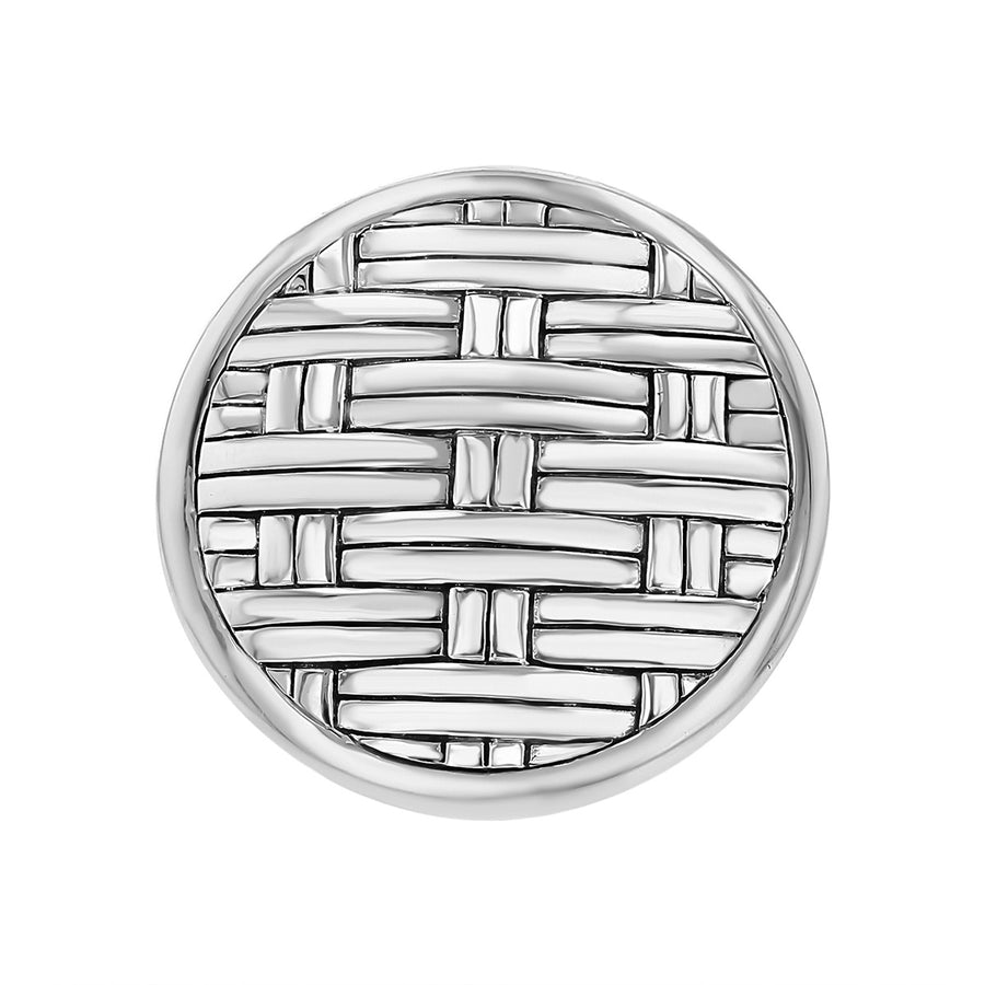 John Hardy Sterling Silver Bedeg Basket Weave Ring