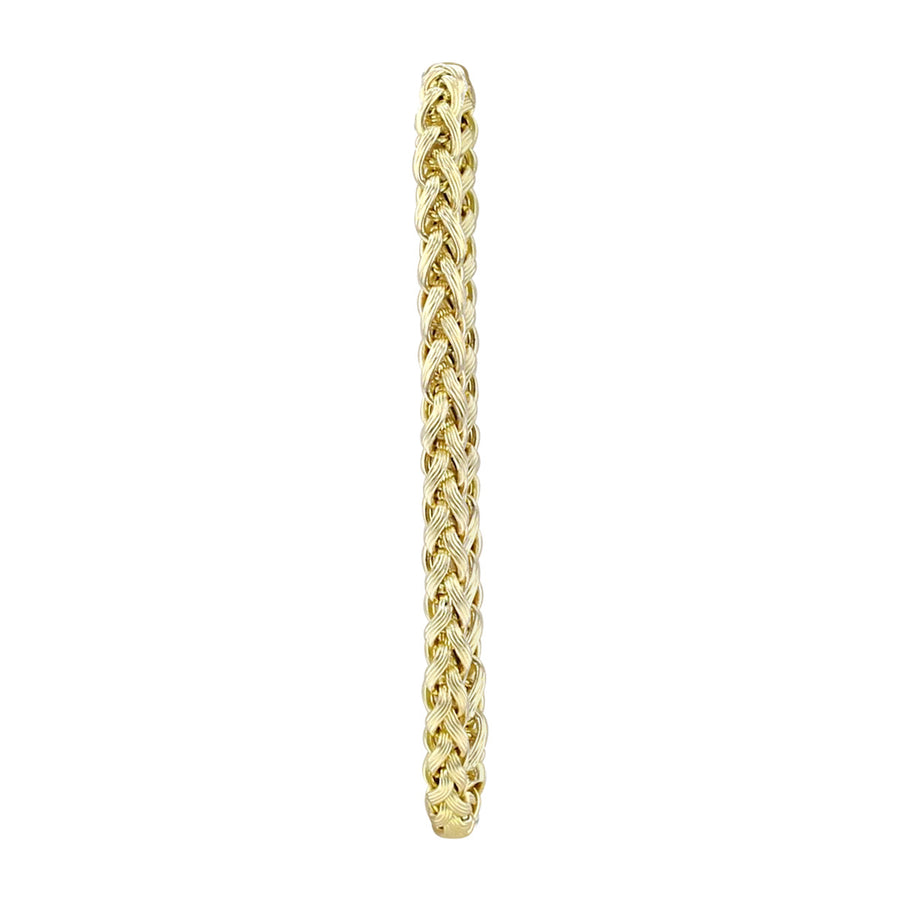 7-Inch 14K Yellow Gold Interwoven Bracelet
