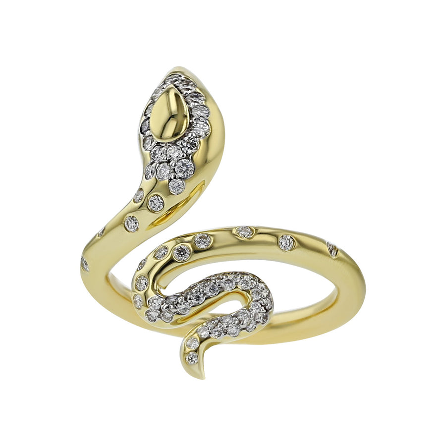 John Hardy Legends Cobra Diamond Wrap Ring