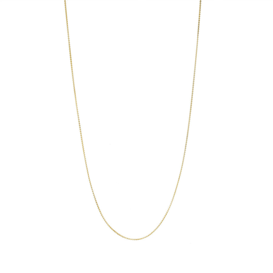 24-Inch 14K Yellow Gold Wheat Chain Necklace