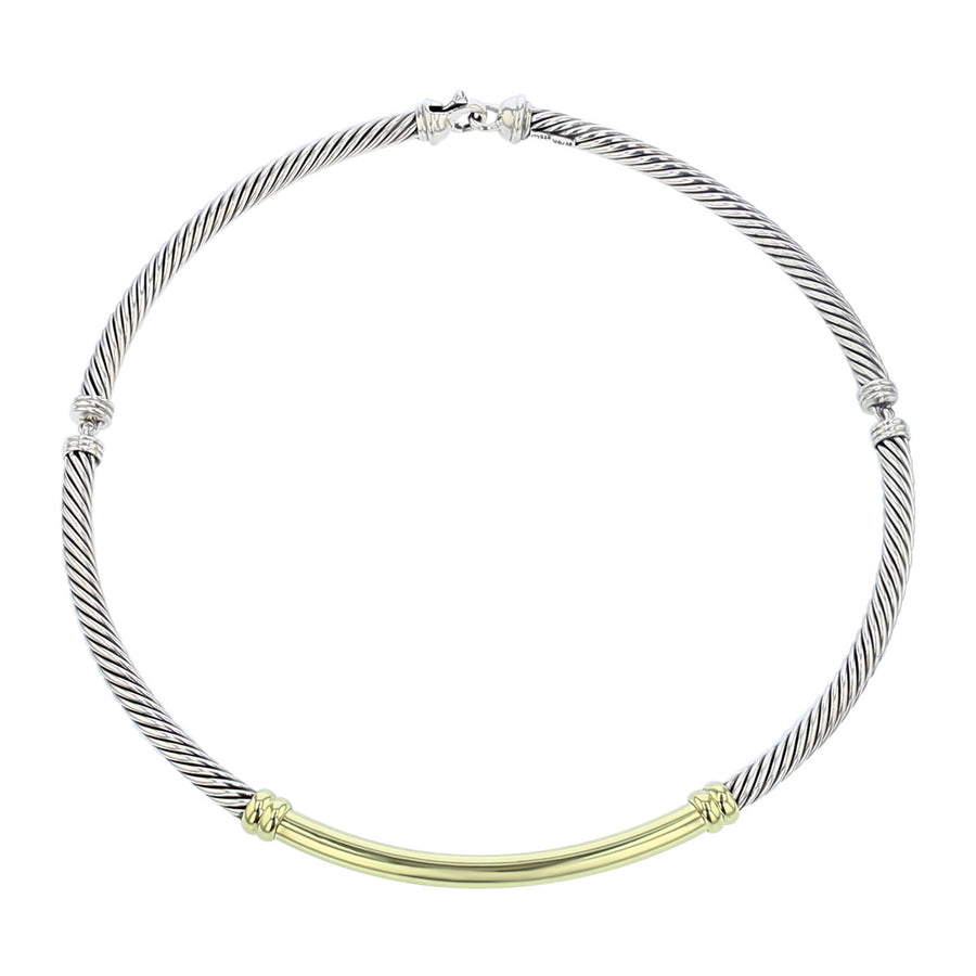 David Yurman Metro Cable Collar Necklace