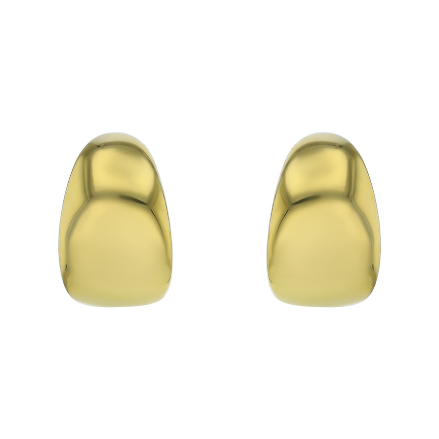 Tiffany 18K Yellow Gold Dome Clip-on Earrings