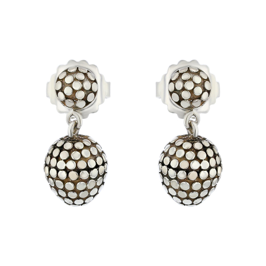 John Hardy Sterling Silver Dot Drop Earrings