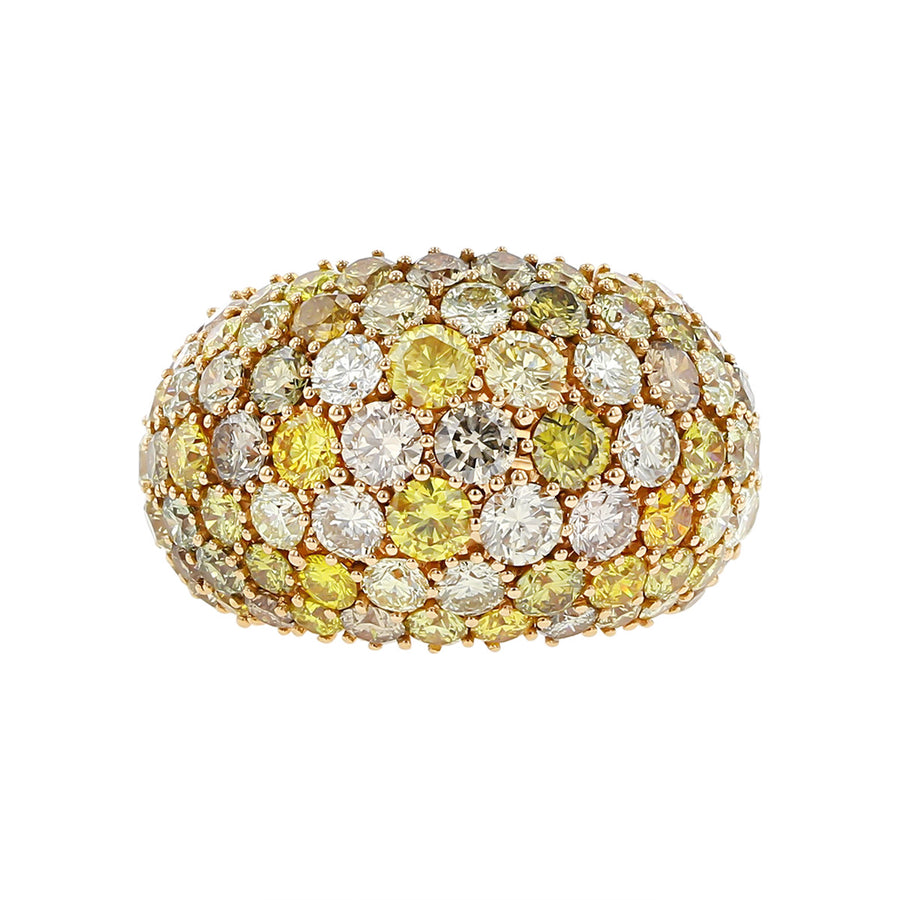 Salavetti Natural Color Diamond Rose Gold Ring