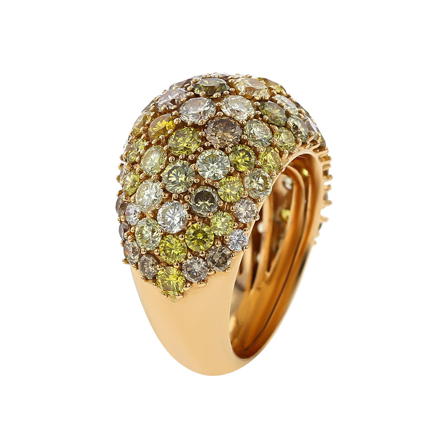 Salavetti Natural Color Diamond Rose Gold Ring