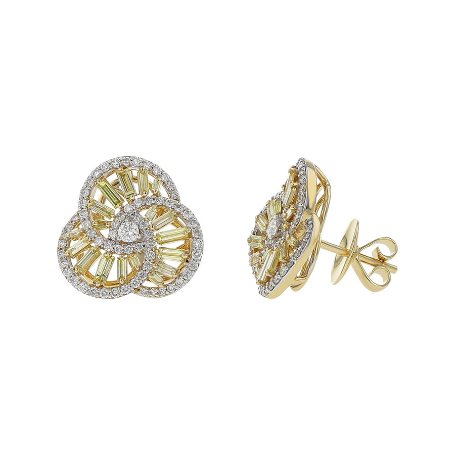 Salavetti Romana Diamond Stud Earrings