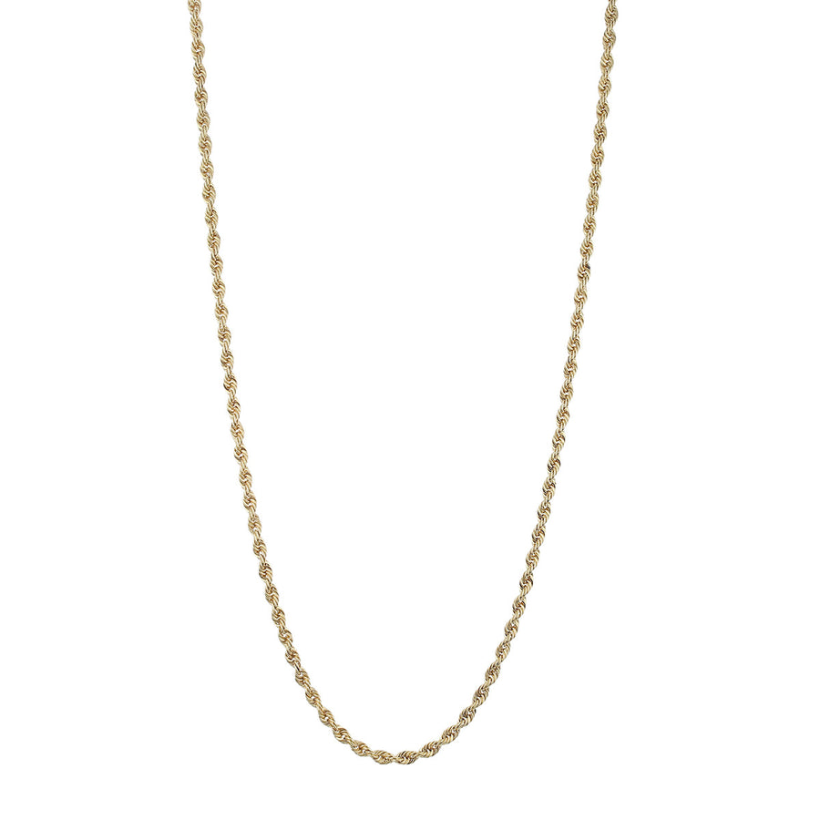 26-Inch 14K Yellow Gold 3.3mm Rope Chain