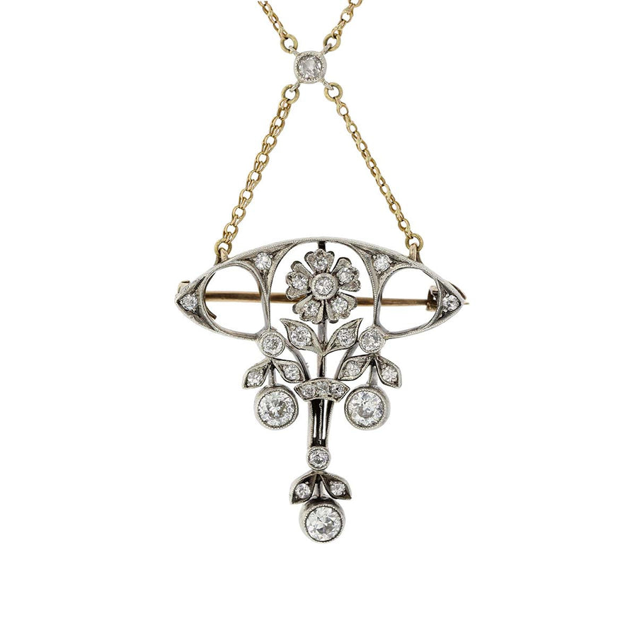 Victorian Joseph and Pearce Ltd Diamond Pendant, c. 1885