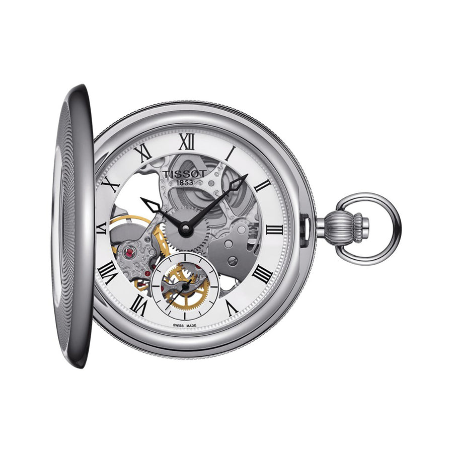 Bridgeport Mechanical Skeleton Pocket Watch