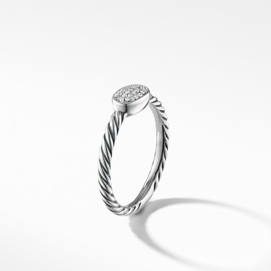 Cable Collectibles Oval Ring with Diamonds