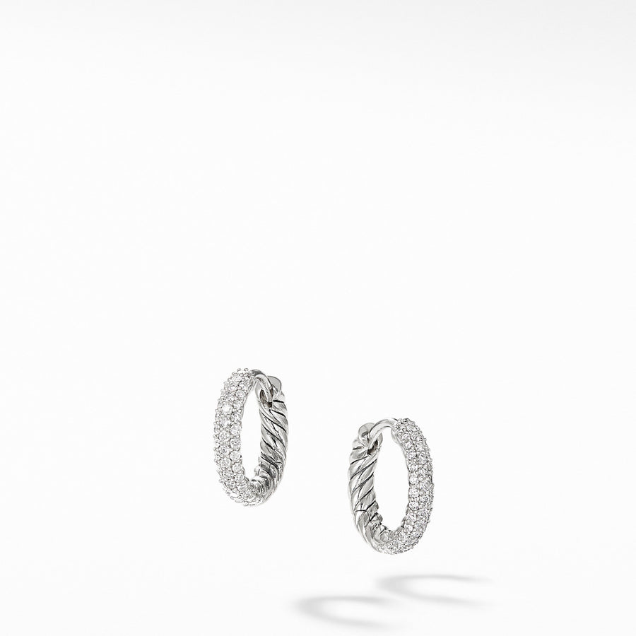 Petite Pave Earrings with Diamonds