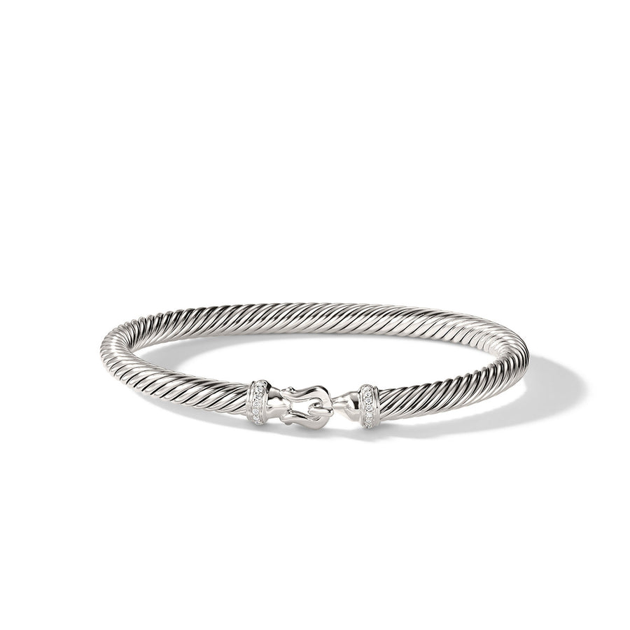 Cable Buckle Bracelet with Diamonds