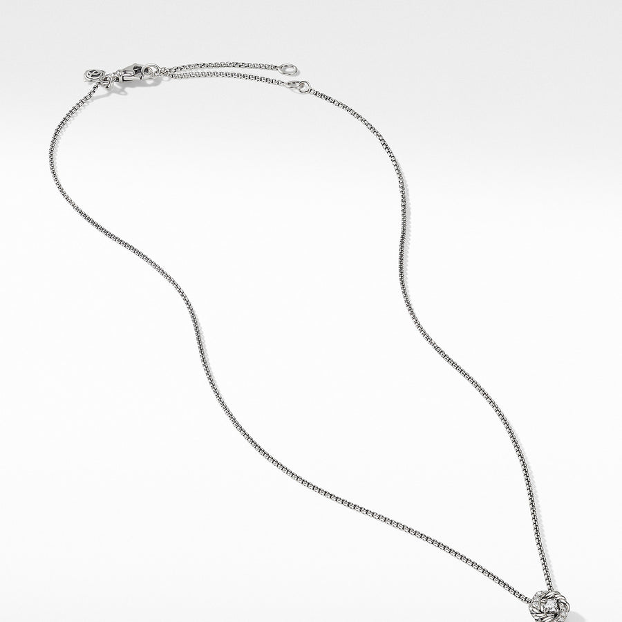 Petite Infinity Pendant Necklace with Diamonds