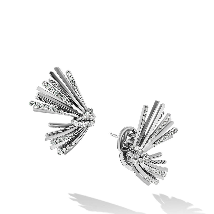 Angelika Flair Earrings with Pave Diamonds