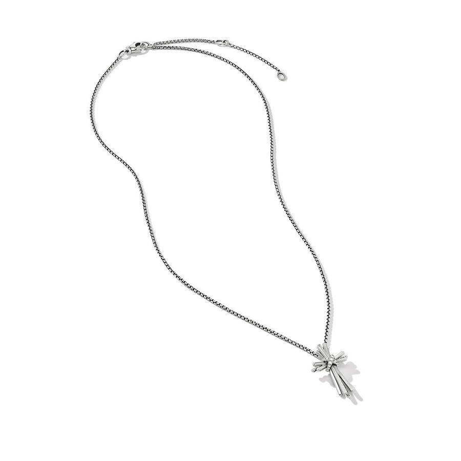 Angelika Cross Necklace with Pave Diamonds