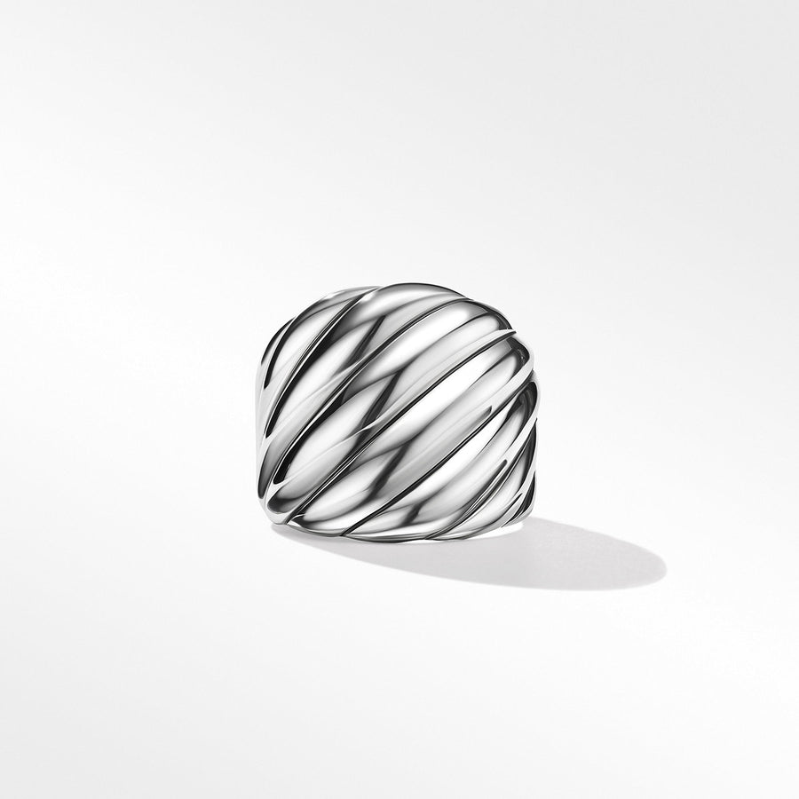 Sculpted Cable Ring in Sterling Silver