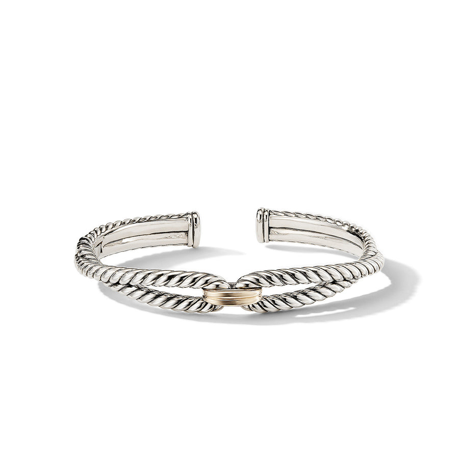 Cable Loop Bracelet with 18K Gold
