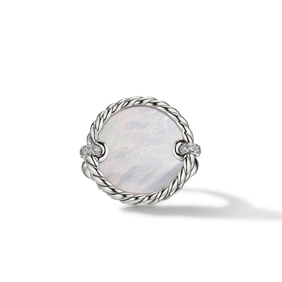 DY Elements Ring with Mother of Pearl and Pave Diamonds