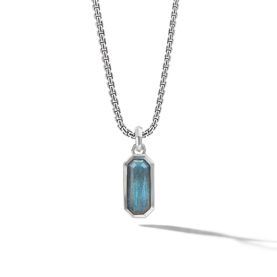 Emerald Cut Amulet with Labradorite