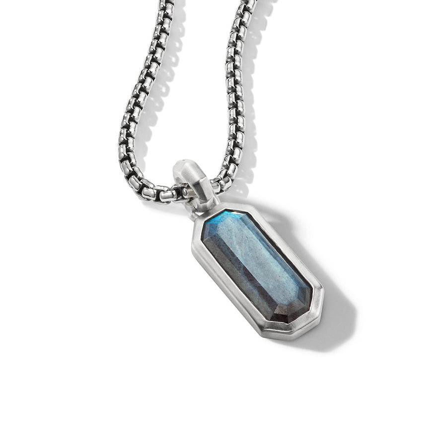 Emerald Cut Amulet with Labradorite