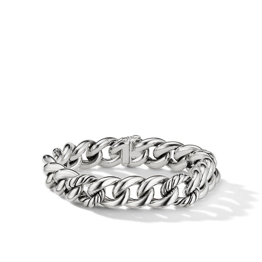 Curb Chain Bracelet in Sterling Silver