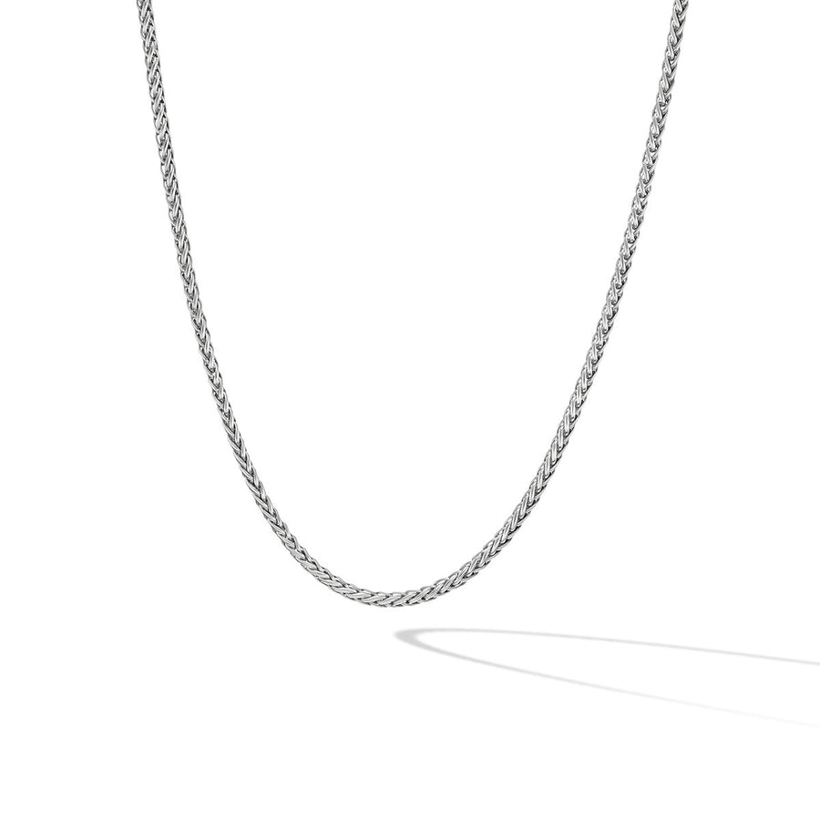 Wheat Chain Necklace in Sterling Silver