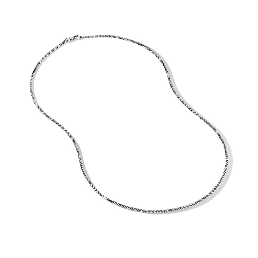 Wheat Chain Necklace in Sterling Silver