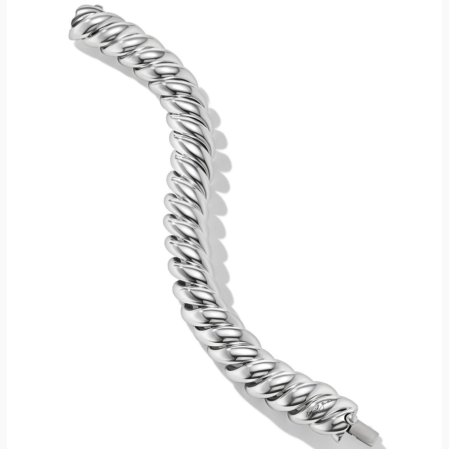 Sculpted Cable Bracelet in Sterling Silver