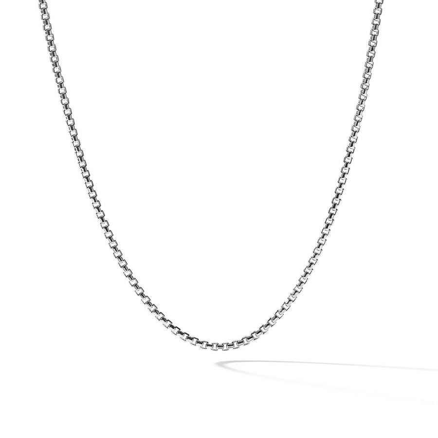 Box Chain Necklace in Sterling Silver