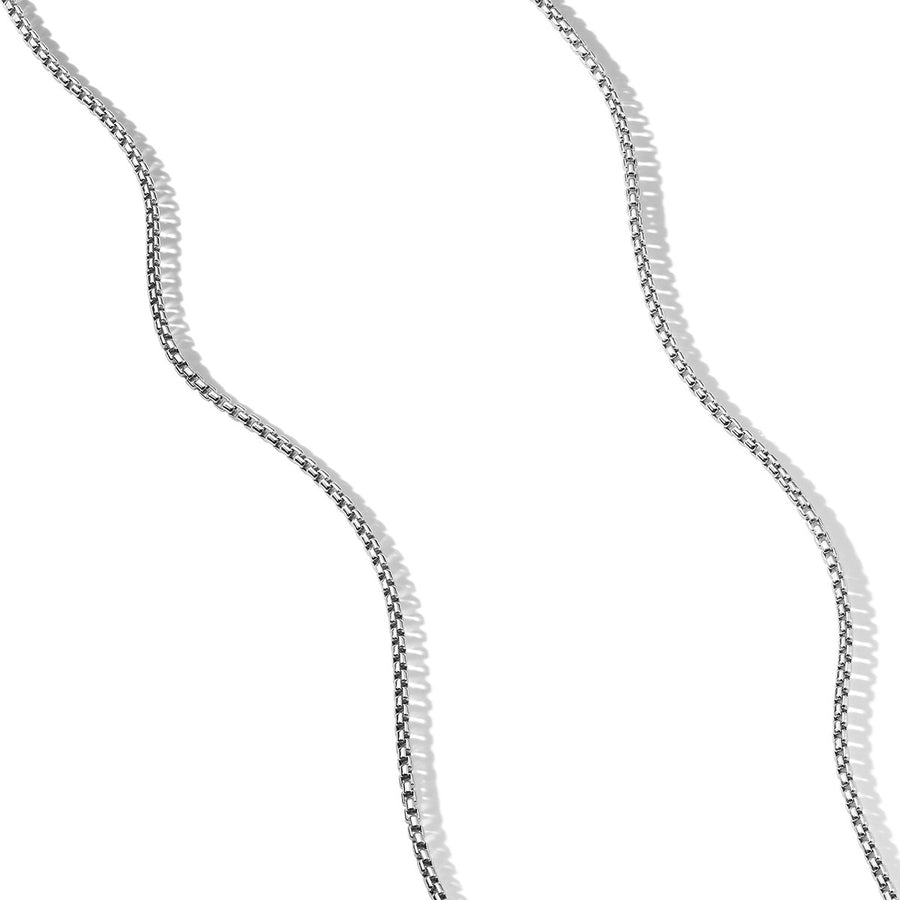 Box Chain Necklace in Sterling Silver