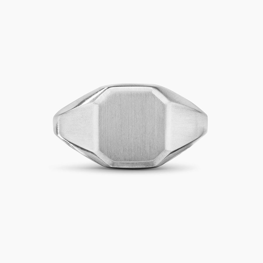 Streamline Signet Ring in Sterling Silver