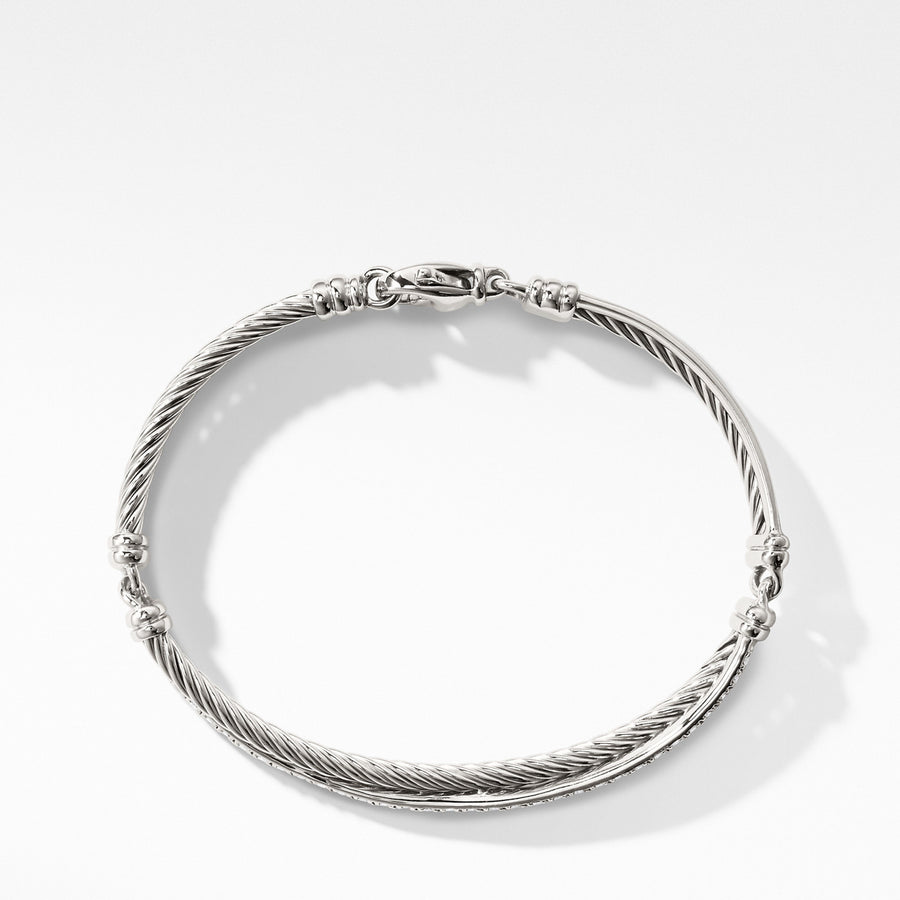Crossover Bracelet with Diamonds