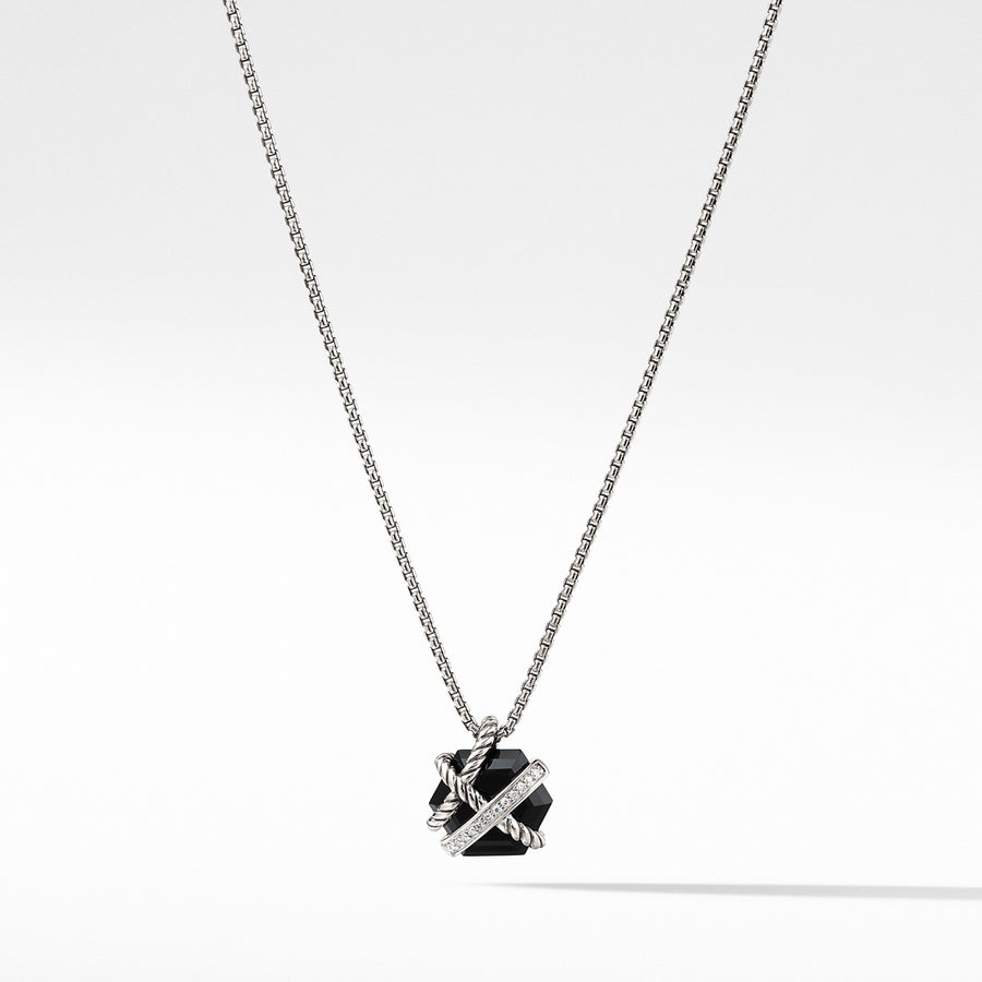 Necklace with Black Onyx and Diamonds