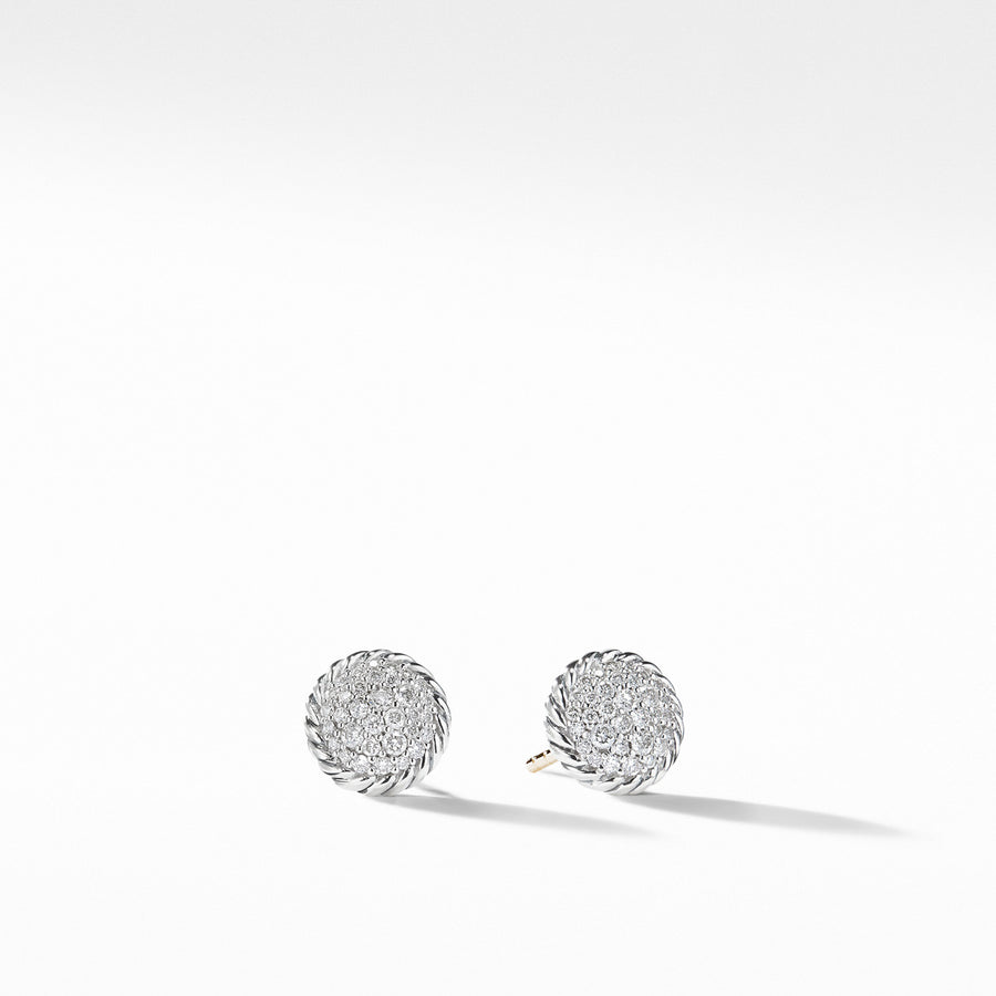 Petite Pave Earrings with Diamonds