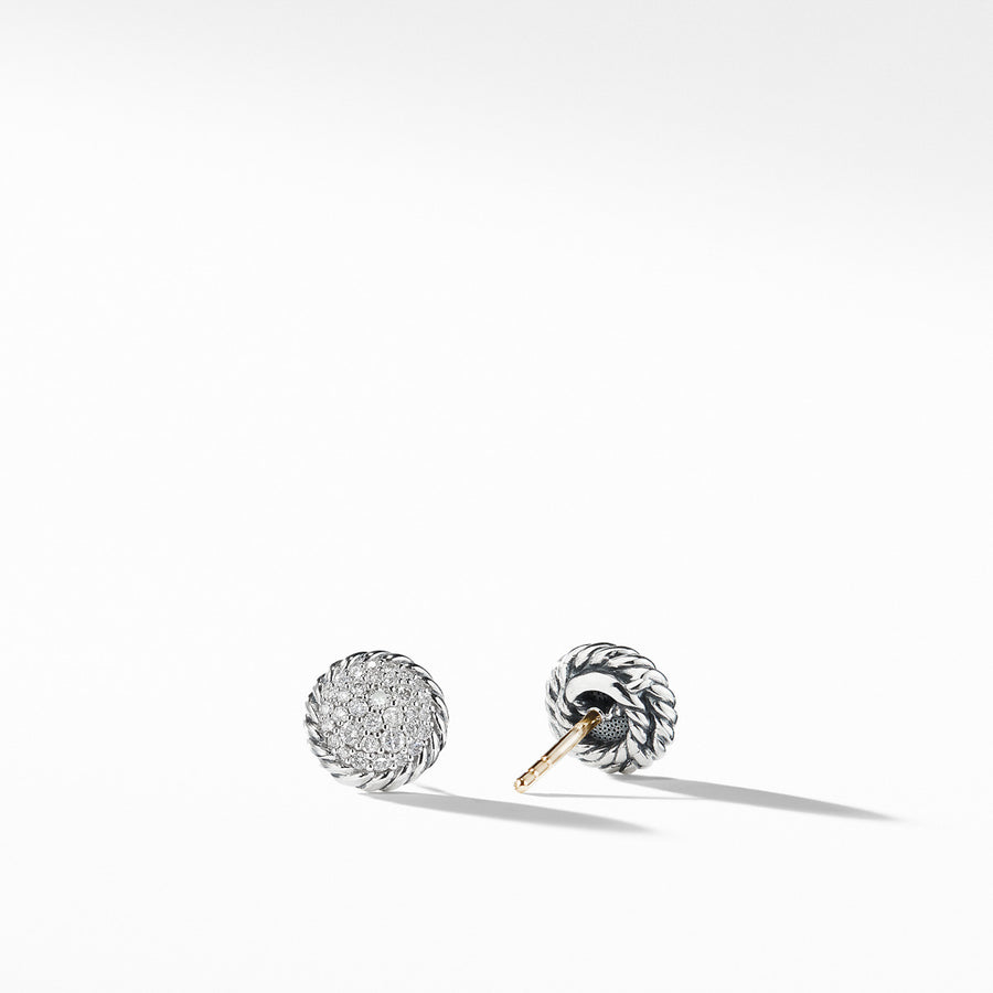 Petite Pave Earrings with Diamonds