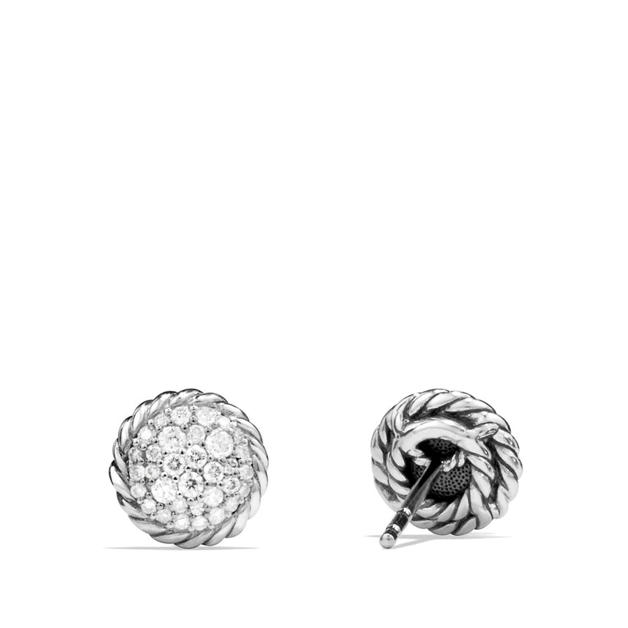 Petite Pave Earrings with Diamonds