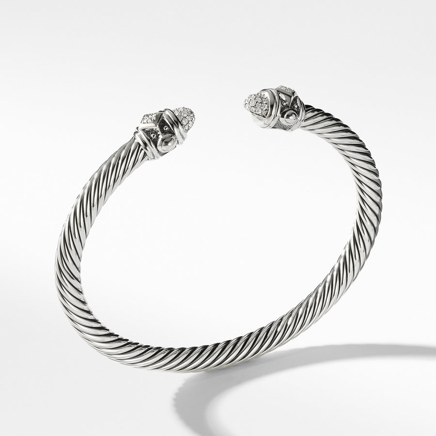 Renaissance Bracelet with Diamonds in Silver, 5mm