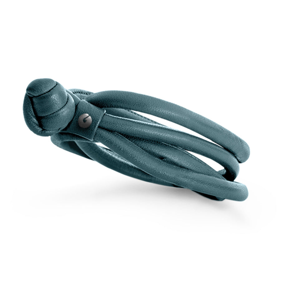 Petrol Leather Bracelet