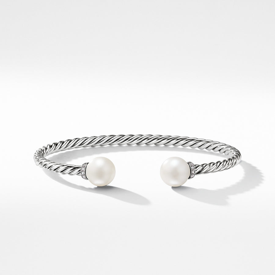 Solari Bracelet with Diamonds and Freshwater Pearl