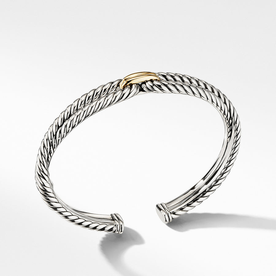 Cable Loop Bracelet with 18K Gold