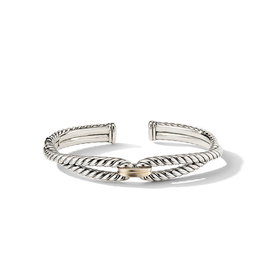 Cable Loop Bracelet with 18K Gold