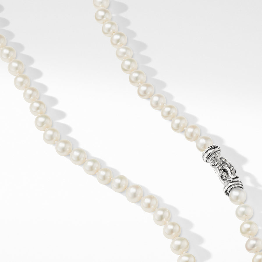 Pearl Necklace with Diamonds