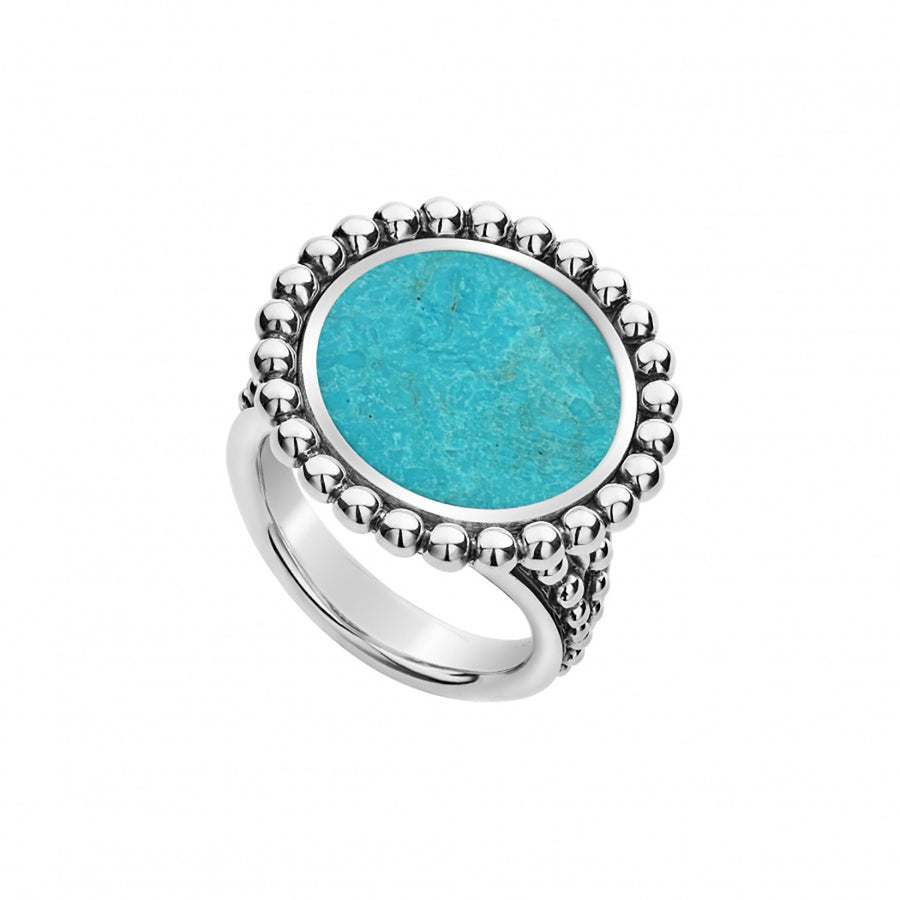 Maya Turquoise Circle Ring